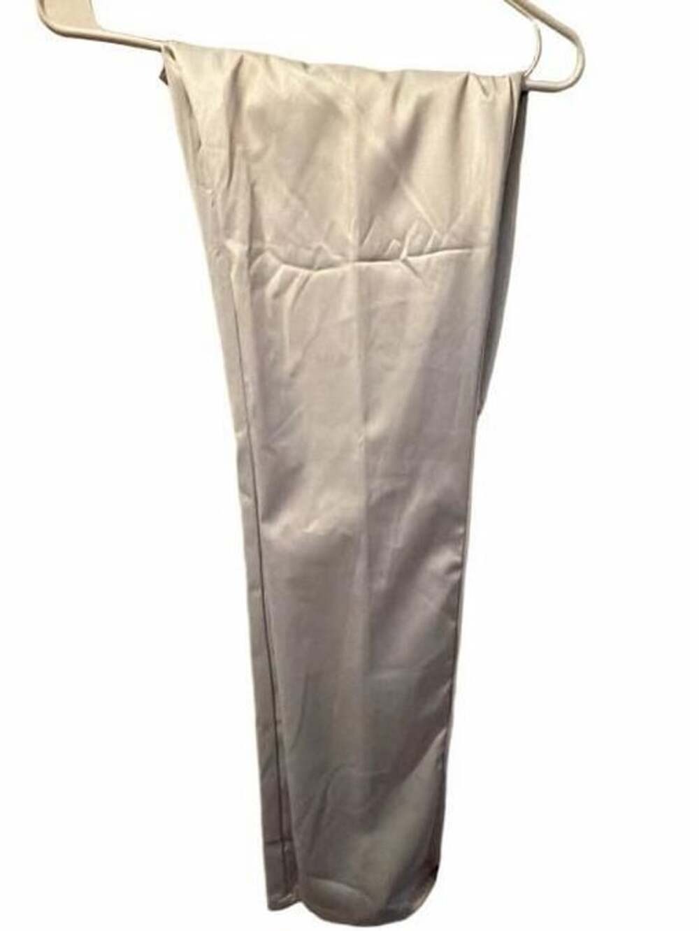 Boutique Europa Silver Metallic Finish Trousers